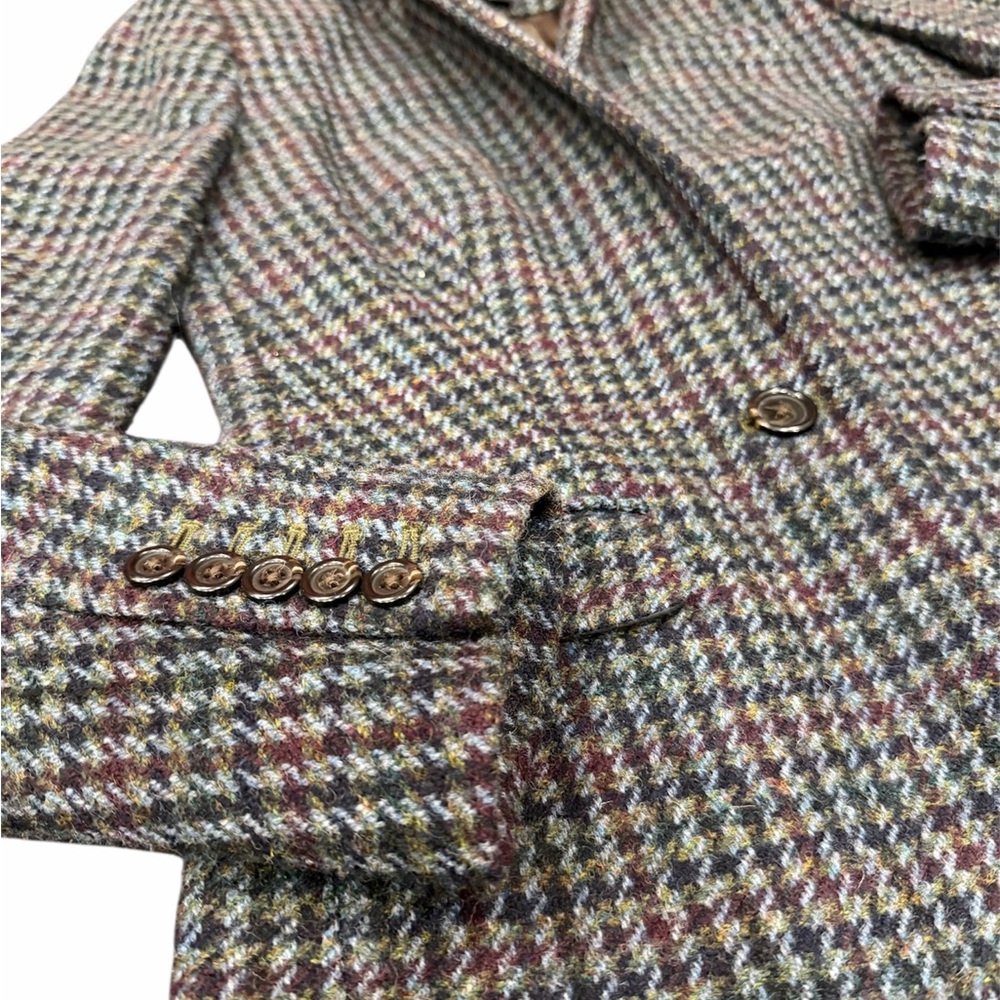 J. Crew Women's Houndstooth Blazer 100% Wool - Picture 3 of 8